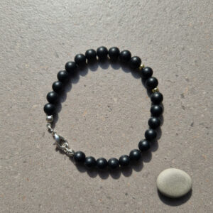 Black Matte Minimal Bracelet