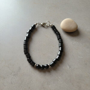 Black Cylinder Bracelet