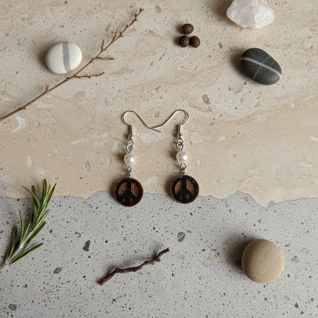Peace Symbol Earrings