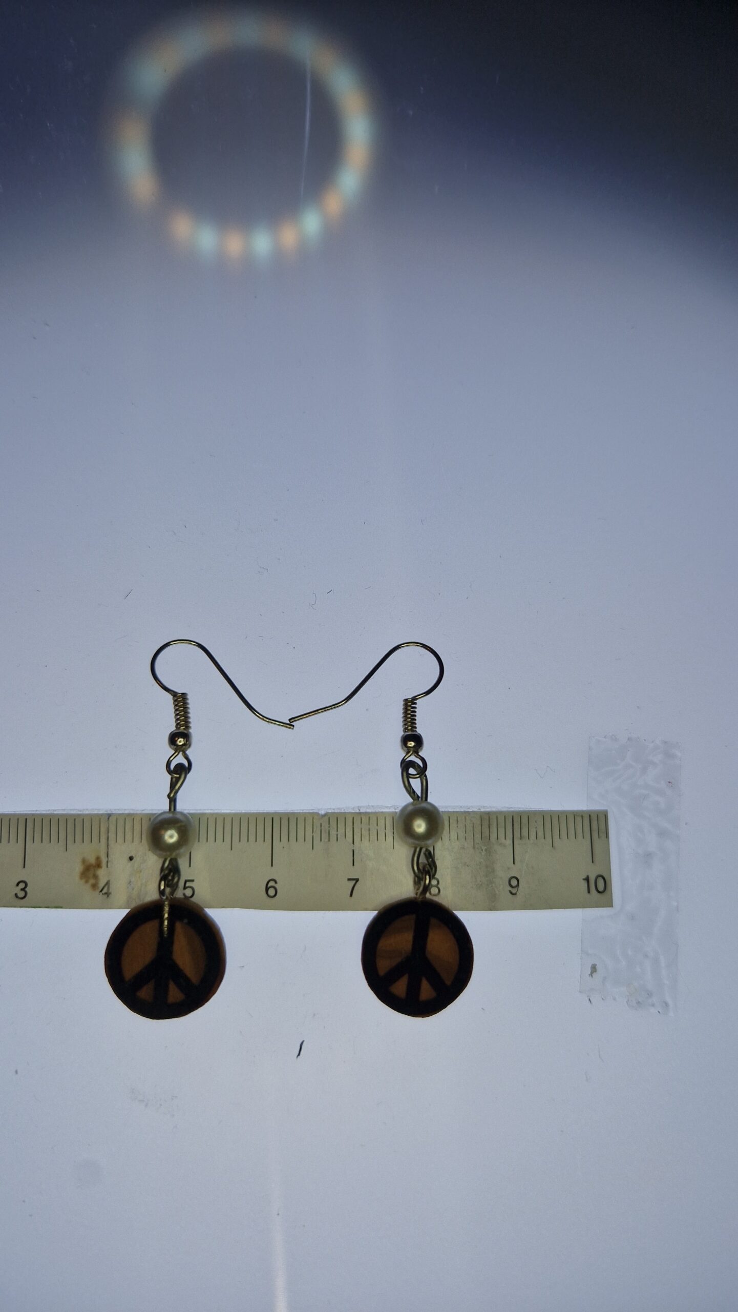 Peace Symbol Earrings - Image 2