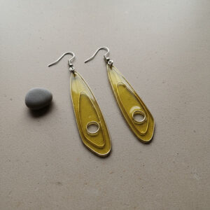 Amber Orbit Earrings