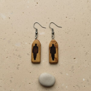 Olive Wood Walker Earrings