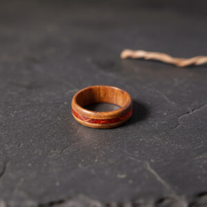 Copper Epoxy Ring Handmade, Resin Ring, Artisan Jewelry, Size 63