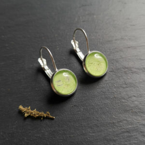 Round Disc Silver Earrings, Handmade Earrings, Artisan Jewelry, 201459